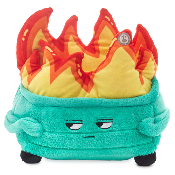 Dumpster Fire plush view of front