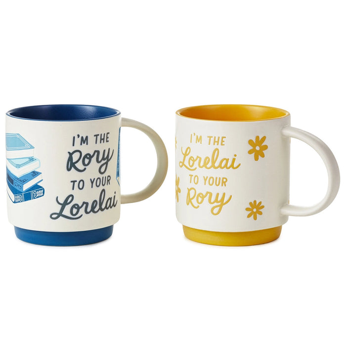 Hallmark : Gilmore Girls Stacking Mug Set - Lorelai and Rory