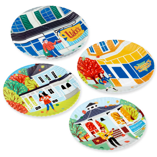 4 plates showing the different styles