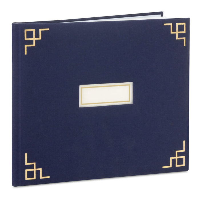 Hallmark : Gold on Navy Linen Customizable Guest Book - Shop in-store at Annie's Hallmark locations, or explore our full selection online.