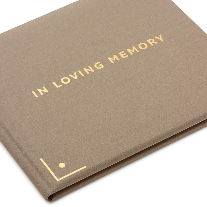 Hallmark : In Loving Memory Taupe Linen Guest Book - Shop in-store at Annie's Hallmark locations, or explore our full selection online.