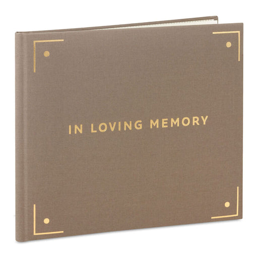 Hallmark : In Loving Memory Taupe Linen Guest Book - Shop in-store at Annie's Hallmark locations, or explore our full selection online.