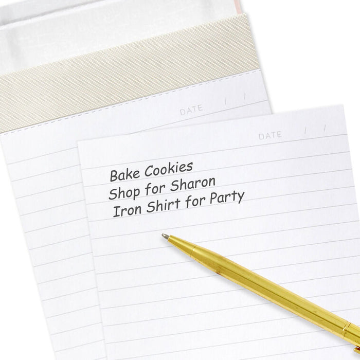 Hallmark : Pink and Gold Honeycomb Faux Leather Large List Pad - Shop in-store at Annie's Hallmark locations, or explore our full selection online.