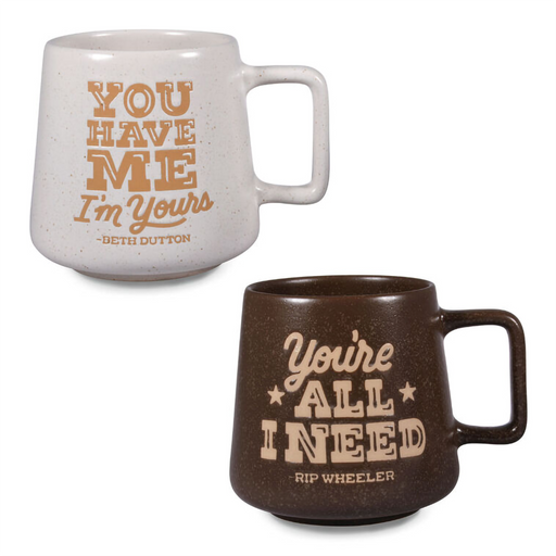 Hallmark : Yellowstone Beth Dutton and Rip Wheeler Mugs, Set of 2 Annies Hallmark