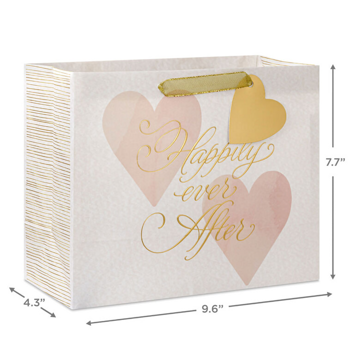 Hallmark : 7.7" Happily Ever After Medium Horizontal Gift Bag