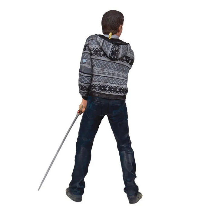 Back view Neville Longbottom ornament geometric hood pattern gold ring detail