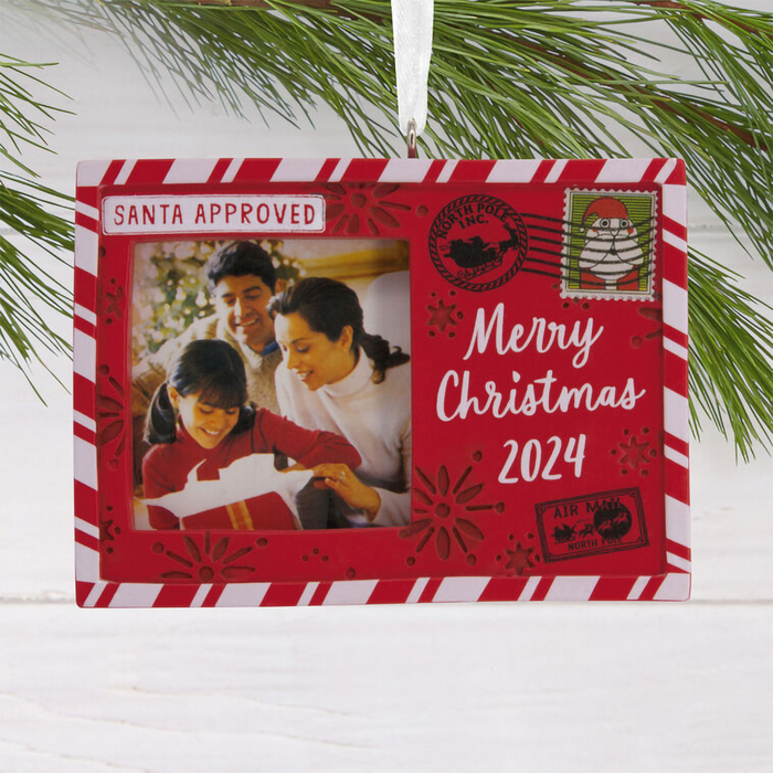 Hallmark : Holiday Postcard 2024 Photo Frame Hallmark Ornament