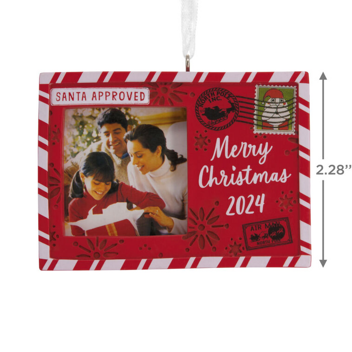 Hallmark : Holiday Postcard 2024 Photo Frame Hallmark Ornament