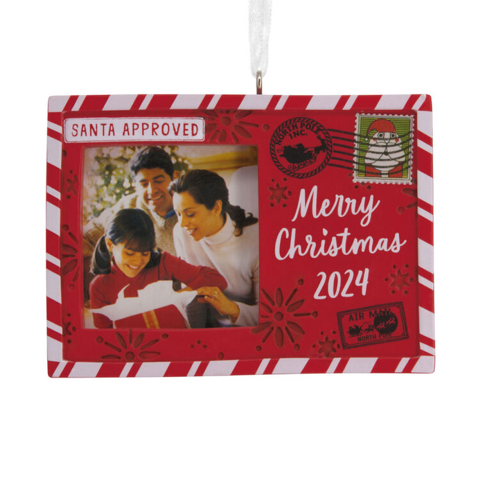 Hallmark : Holiday Postcard 2024 Photo Frame Hallmark Ornament