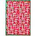 18x26-inch Christmas Crossword Puzzle Tea Towel with festive puzzle-inspired holiday design