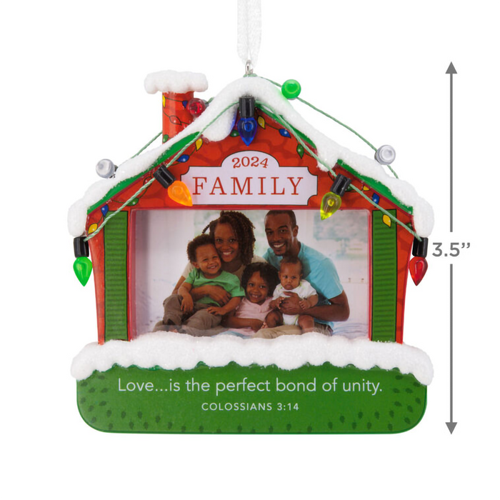 Hallmark : DaySpring Family Religious 2024 Photo Frame Hallmark Ornament