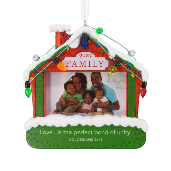 Hallmark : DaySpring Family Religious 2024 Photo Frame Hallmark Ornament