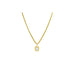 The delicate box chain completes the look with timeless sophistication.