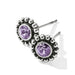These Brighton Twinkle Mini Post Tanzanite earrings showcase vivid tanzanite-colored crystals that catch the light beautifully. 