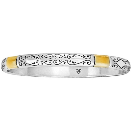 Brighton Venezia 2-Tone Bangle featuring an elegant two-tone design, perfect for adding a stylish and sophisticated touch to everyday outfits.