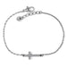 Brighton Inner Shine Cross Anklet with elegant crystal pavé cross charm for meaningful everyday jewelry styling