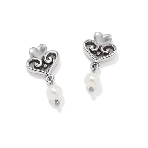 The Brighton Alcazar Amor Pearl Post Drop Earrings bring timeless elegance to every outfit.