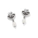 pearl heart earrings