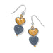 This Brighton One Heart Duo Heart French Wire Earrings pair timeless romance with effortless everyday style. 