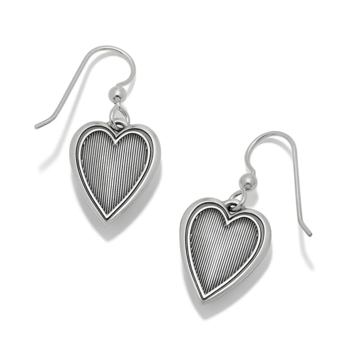 This Brighton Colormix Heart Blues French Wire Earrings design brings a beautiful blend of color and romance to your jewelry collection.