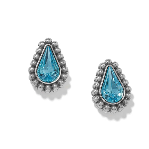 Elegant Twinkle Luxe teardrop post earrings featuring a sparkling teardrop design with a polished finish.