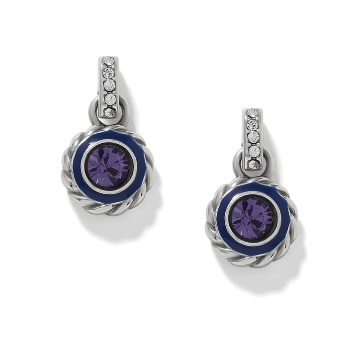 This Brighton Halo Gemma Petite Round Post Drop Earrings Features a petite round silhouette with a graceful drop, these earrings offer an elegant look without overwhelming your style.