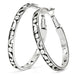 Contempo Large Hoop Silver Earrings