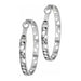 Contempo Large Hoop Silver Earrings