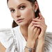 Brighton Contempo Heart Link Bracelet featuring polished heart-shaped links with signature Contempo-inspired scroll detailing for timeless everyday elegance.