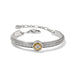 Brighton Mosaic Two Tone Bar Bracelet featuring a sleek bar design with contrasting two-tone detailing and an elegant polished finish.