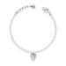 Brighton Cascade Embrace Pearl Heart Bracelet featuring luminous pearls and a polished heart centerpiece for timeless elegance and everyday wear.