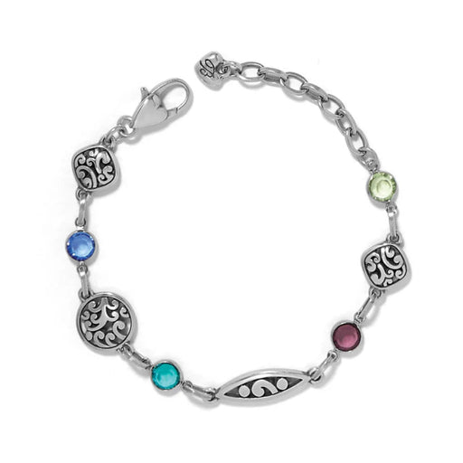 This elegant Brighton Contempo Color Gems Bracelet combines vibrant color with timeless sophistication.