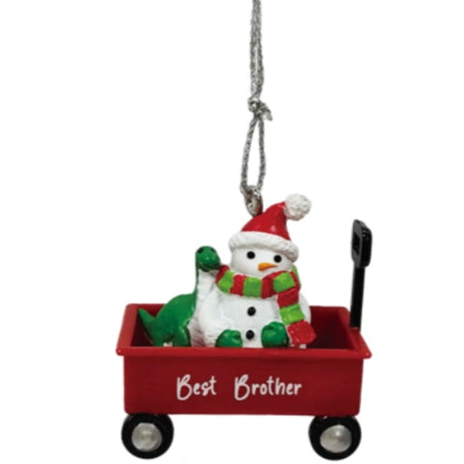 This Ganz Best Brother Christmas Ornament is a thoughtful keepsake that celebrates the special bond between brothers. 
