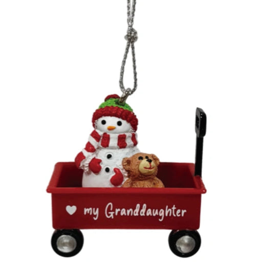 This Ganz Heart My Granddaughter Christmas Ornament is a heartfelt keepsake that celebrates the special bond with your granddaughter.