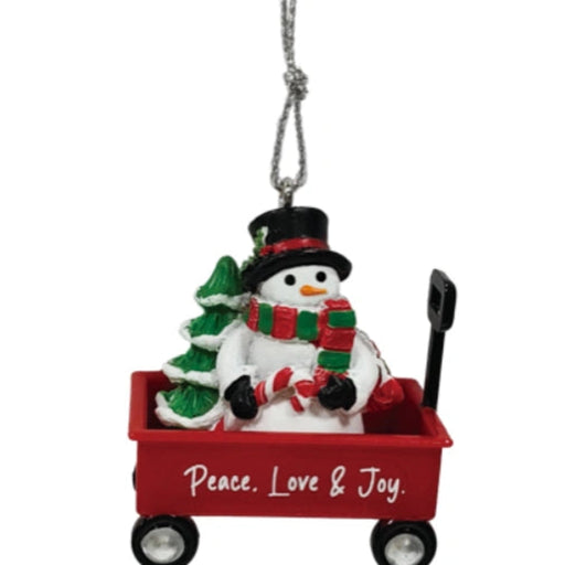 This Ganz Peace, Love & Joy Christmas Ornament brings a warm and meaningful message to your holiday décor.