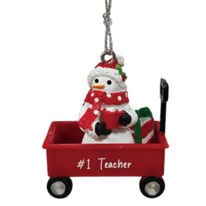 This Ganz #1 Teacher Christmas Ornament is a thoughtful keepsake that celebrates the dedication and care of special teachers.