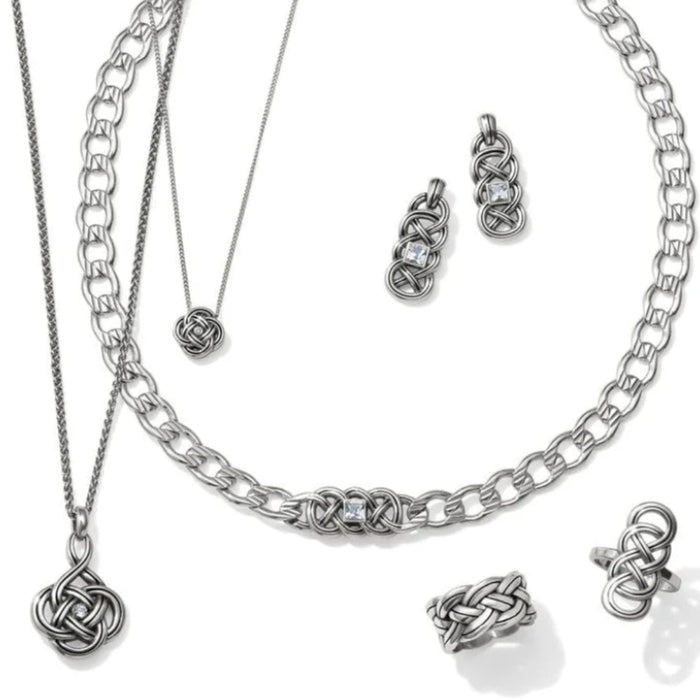 Interlok Petite Silver Necklace