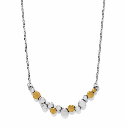 Pebble Edge Crescent Bar Necklace