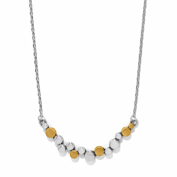 Pebble Edge Crescent Bar Necklace