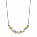 Pebble Edge Crescent Bar Necklace