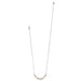 Pebble Edge Crescent Bar Necklace