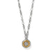 This Brighton Mosaic Nova Mini Pendant Necklace features fine quality crystal with a two-tone silver-gold finish.