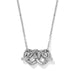 Brighton Interlok Linked Hearts Necklace featuring an elegant linked heart design, perfect for everyday wear or gifting.