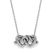 Brighton Interlok Linked Hearts Necklace featuring an elegant linked heart design, perfect for everyday wear or gifting.