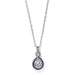 Brighton Halo Gemma Pave Teardrop Crystal Necklace featuring a sparkling teardrop pendant with pavé crystal accents on a delicate chain.