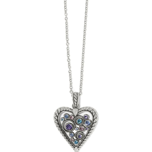 Halo Heart Necklace featuring an elegant heart pendant surrounded by a delicate halo