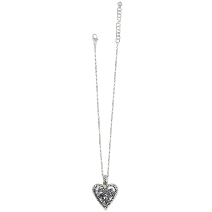 Halo Heart Necklace featuring an elegant heart pendant surrounded by a delicate halo