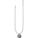 Round Halo Necklace featuring an elegant circular halo pendant design