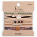 Medium butterfly hair tie bracelet with a natural-inspired design and elegant earthy tones.
