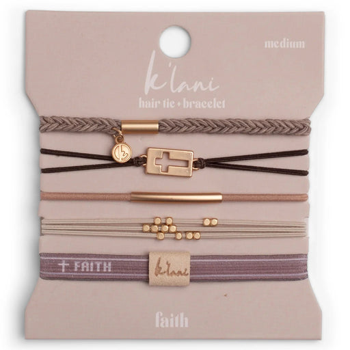 K Lani :Faith Hair Tie Bracelet-Medium